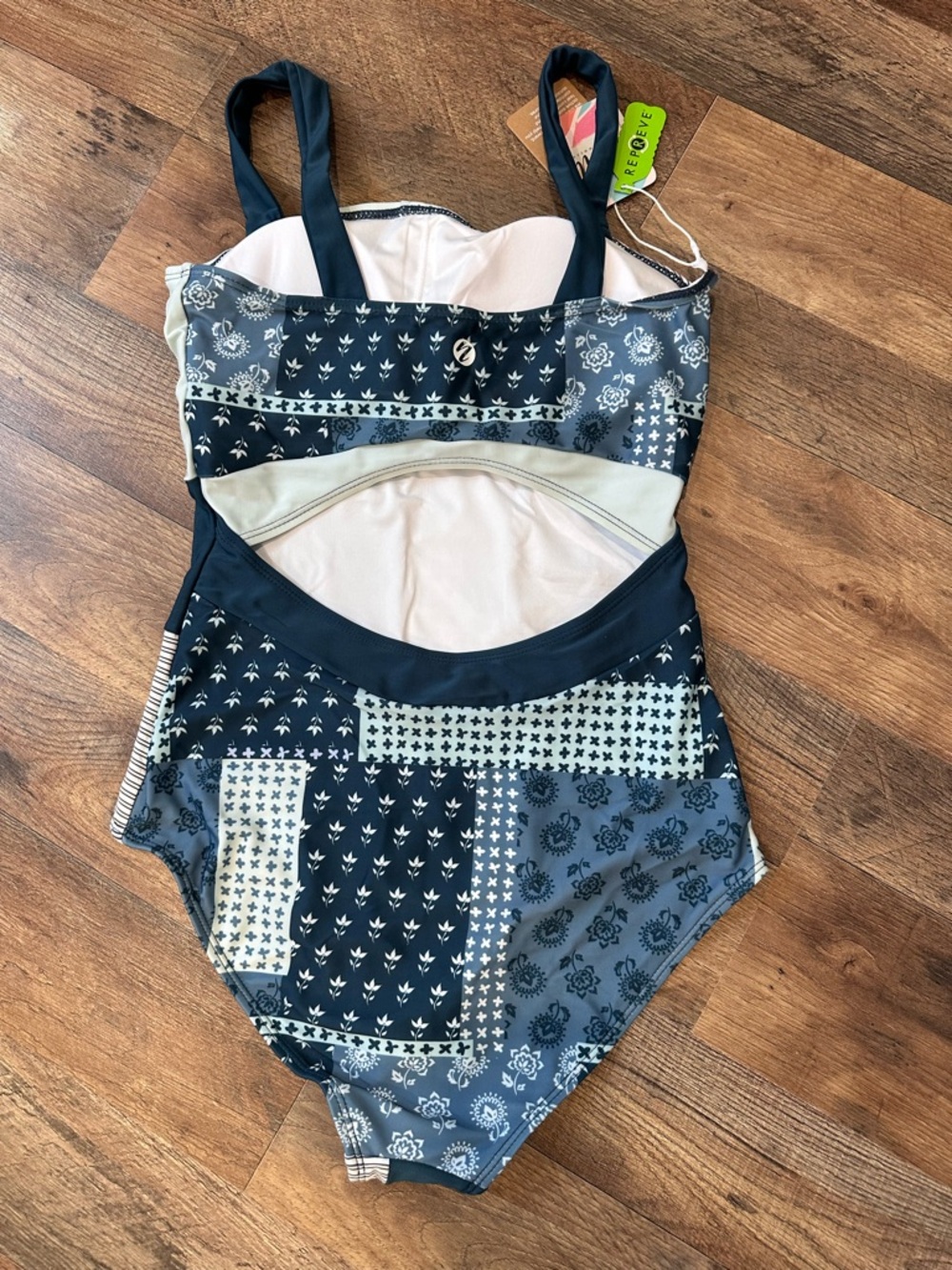 Nani Woman’s One piece Denim patchwork one Swimwear - Picture 5 of 12